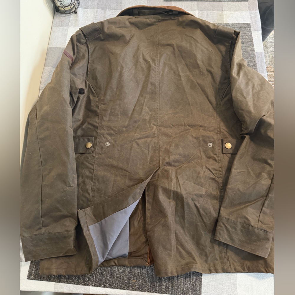 PEREGRINE Bexley Brown Waxed Cotton Jacket NWT XXL (fits Like L/XL) Made In UK - Picture 5 of 16